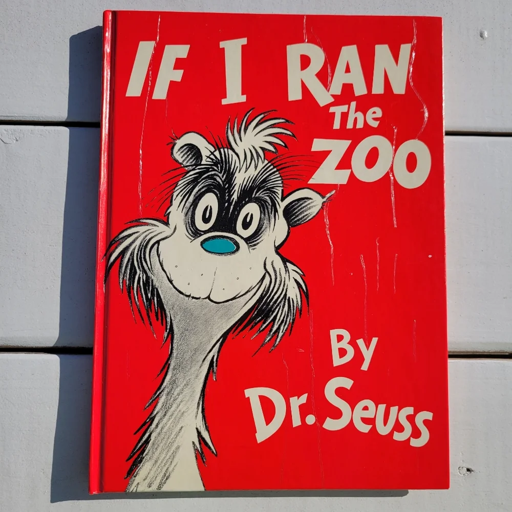 Dr. Seuss Book: If I Ran The Zoo ~ Dr. Seuss ~ 1950 Edition ~ Vintage Pop Art